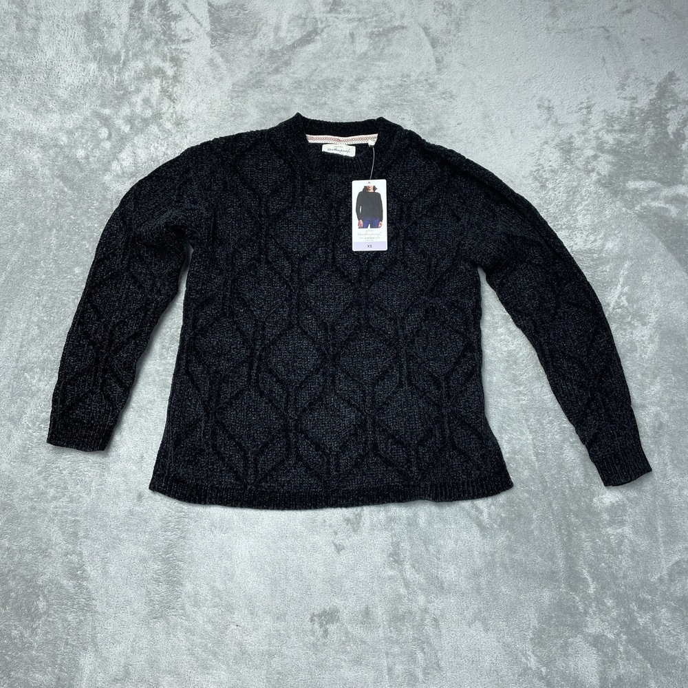Weatherproof Women's XS Pullover Sweater Black H1154